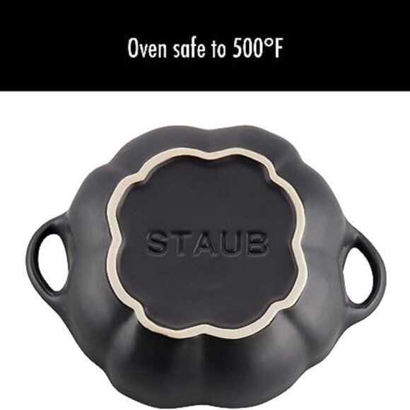 Ceramic 0.75-qt Petite Ceramic Pumpkin, Oven & Stove Safe up to 572°F, Pumpkin D - Picture 7 of 9